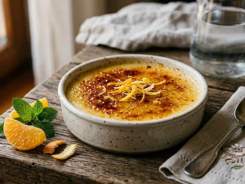 Katalán krém citrusos aromákkal